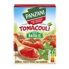 Carton de Tomacouli Panzani Saveur Basilic, aux tomates de saison, purée sans concentré, pour une touche parfumée.