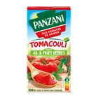 Carton de Tomacouli Panzani Saveur Ail & Fines Herbes, aux tomates de saison, purée sans concentré.
