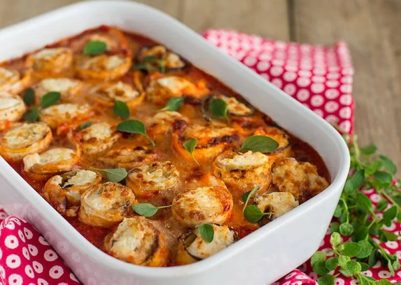 Recette Gratin d’aubergines farcies Panzani