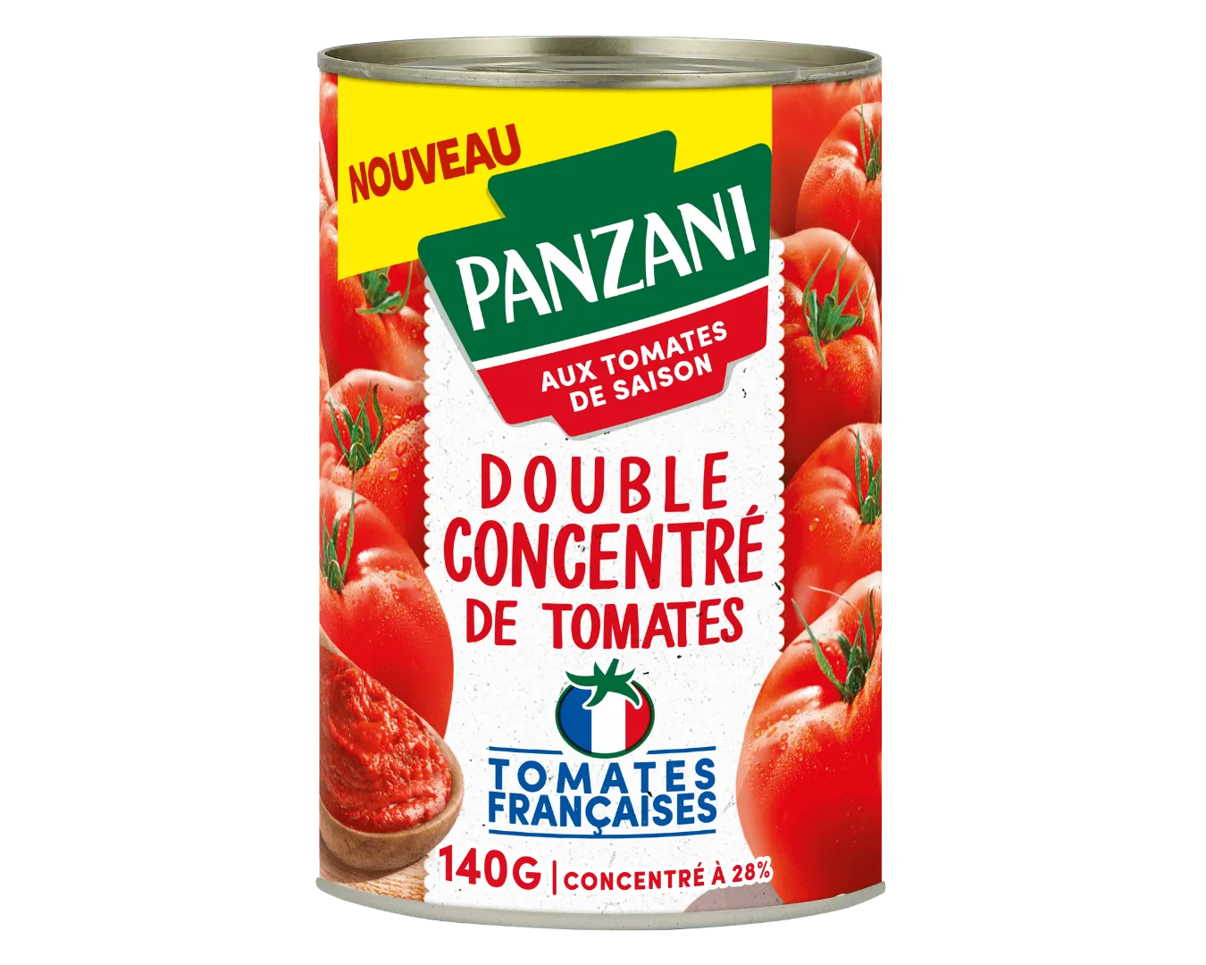 Double concentré de tomates françaises