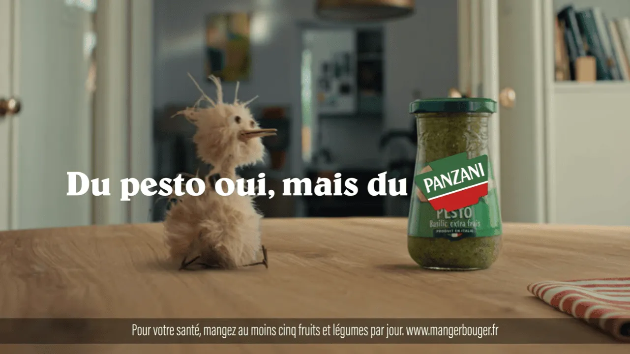 Pesto Panzani (Rouge et Vert) et plat de pâtes au pesto, pour des saveurs intenses et parfumées.
