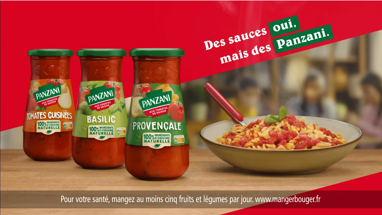 visuel pub les sauces légumesde panzani 2024