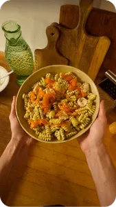 Radiatori aux deux saumons, sauce aneth citron et crème fraîche gourmande