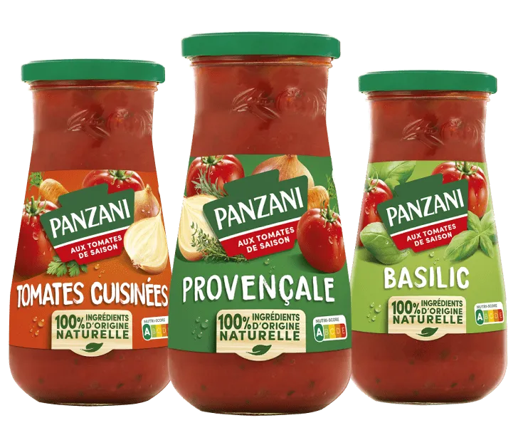 Panzani packshot sauces légumes